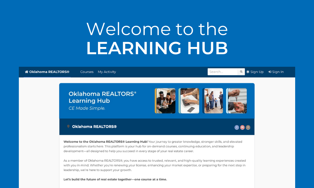 Preview of the Learning Hub